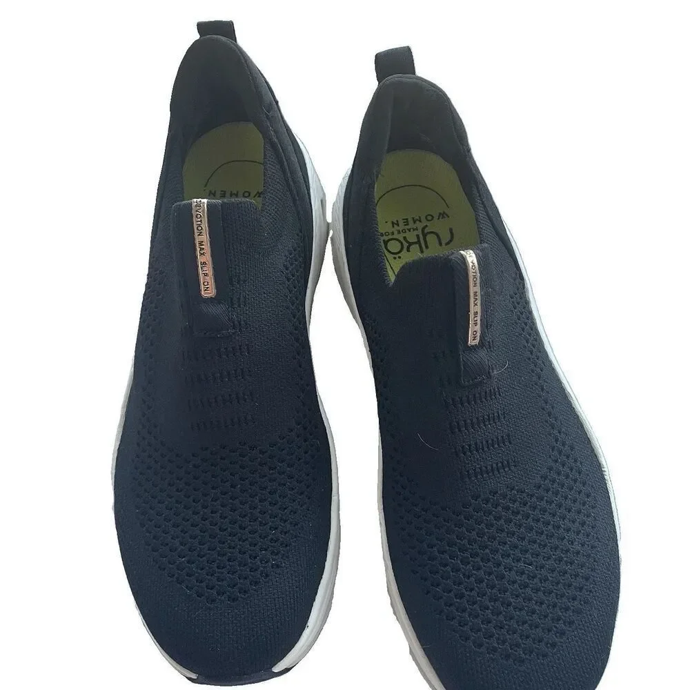 New Ryka Women's Devotion Max Slip on Sneaker Black 9M